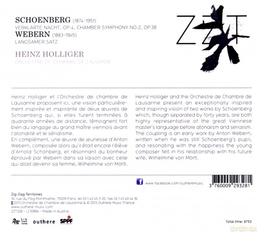 Arnold Schonberg (1874-1951): Verklrte Nacht op.4 [CD]