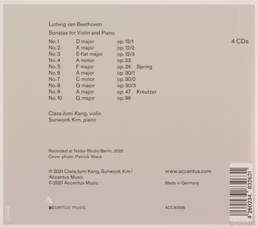 Ludwig van Beethoven (1770-1827): Violinsonaten Nr.1-10 [4CD]