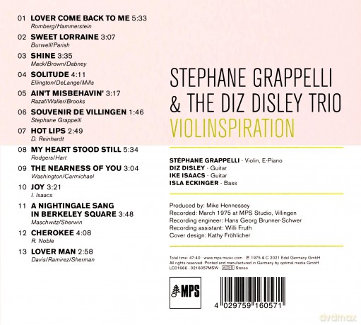 Stephane Grappelli (1908-1997): Violinspiration [CD]