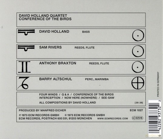 Dave Holland Quartet: Conference Of The Birds [CD]