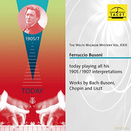 Johann Sebastian Bach (1685-1750): Welte-Mignon Mystery Vol.22 - Ferrucio Busoni [2CD]