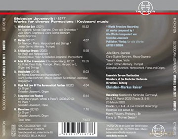 Slobodan Jovanovic: Werke - Wirbel der Zeit [CD]