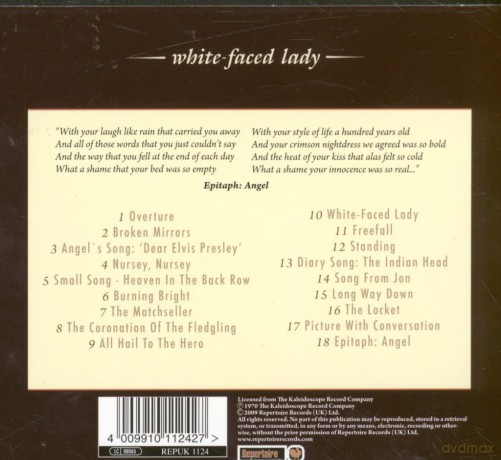 Kaleidoscope (UK): White-Faced Lady [CD]