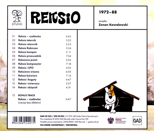 Reksio soundtrack (Zenon Kowalowski) [CD]