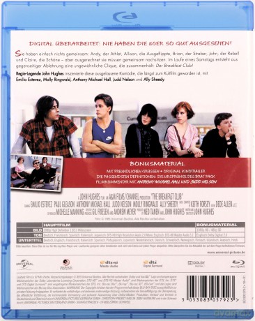 The Breakfast Club (Klub winowajców) [Blu-Ray]