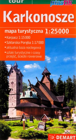 Karkonosze - mapa turystyczna 1:25 000 (plastik)