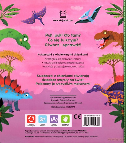 Książeczka z okienkami. Dinozaury - Agnieszka Bator [KSIĄŻKA]