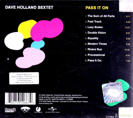 Dave Holland: Pass It On [CD]