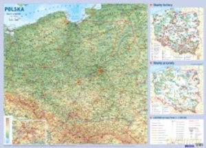 Mapa w tubie: Polska (fizyczna)