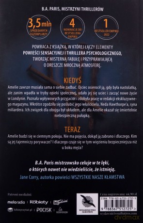 Uwięziona - B.A. Paris [KSIĄŻKA]