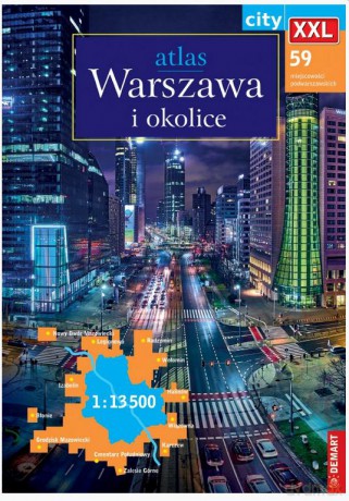 Atlas Warszawa i okolice XXL 1:13 500 [KSIĄŻKA]