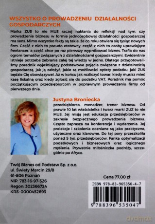 Wszystko o prowadzeniu działalności gospodarczych - Justyna Broniecka [KSIĄŻKA]