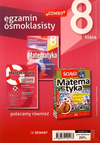 Zbiór zadań z matematyki dla 8 klasisty - Grażyna Zielińska [KSIĄŻKA]