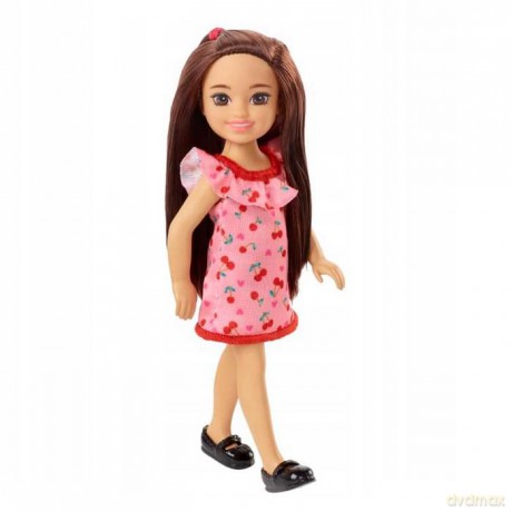 Lalka Barbie Chelsea i przyjaciele Lalka - Sukienka w wiśnie