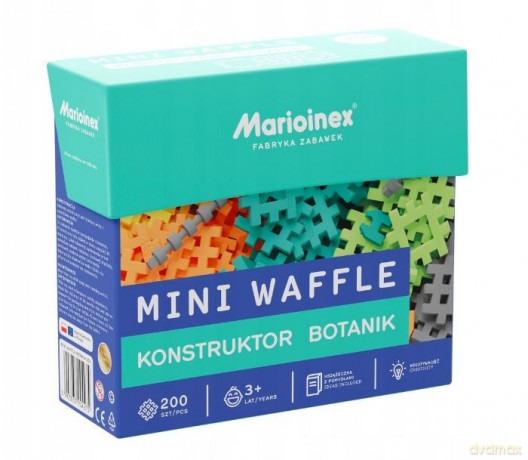 Mini Waffle - Konstruktor Botanik 200 elementów