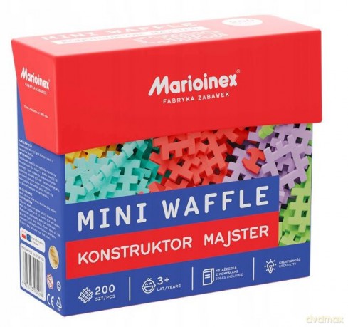 Mini Waffle - Konstruktor Majster 200 elementów