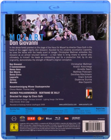 Wolfgang Amadeus Mozart: Don Giovanni [Blu-Ray]