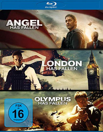 Olympus Has Fallen / London Has Fallen / Angel Has Fallen (Olimp w ogniu / Londyn w ogniu / Świat w ogniu) [3xBlu-Ray]