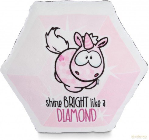 NICI Poduszka diamond-shaped jednorożec Pink Diamond