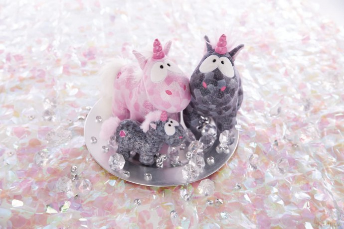 NICI Poduszka rectangular jednorożec Pink Diamond 43x25 cm