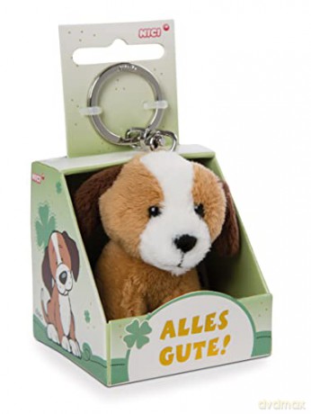 NICI Wieszak/brelok na klucze Pies 6 cm Alles Gute! in gift box