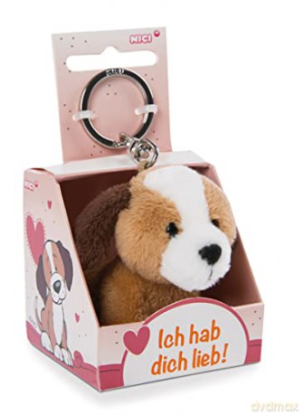 NICI Pies 6 cm Ich hab dich lieb! in gift box