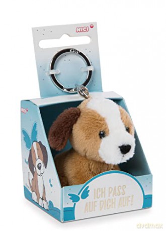 NICI Wieszak/brelok na klucze Pies 6 cm Ich pass auf dich auf! in gift box