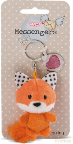 NICI wieszak/brelok na klucze Lis 7 cm Heart symbol