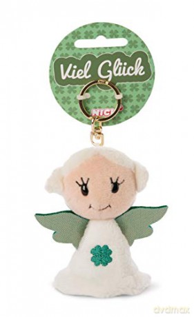 NICI wieszak/brelok na klucze Anioł Stróż 9 cm liść koniczyny