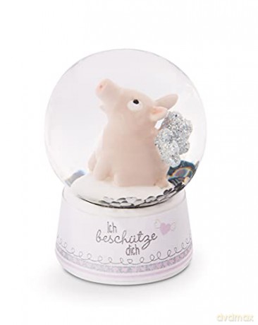 NICI Anioł Stróż Piglet Glitterglobe 6,5 cm in