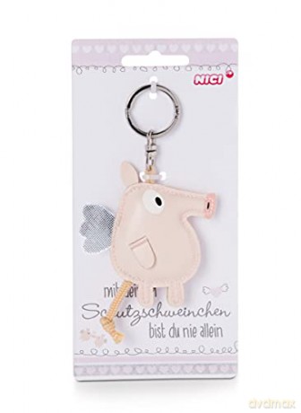 NICI Anioł Stróż Piglet Keyring 7 cm faux leather in