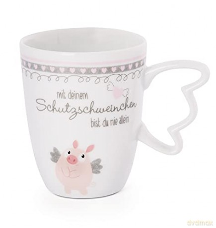 NICI Anioł Stróż Piglet Kubek 360 ml porcelanowy