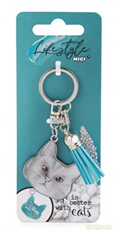 NICI Keyholder Kot Meowlina metal