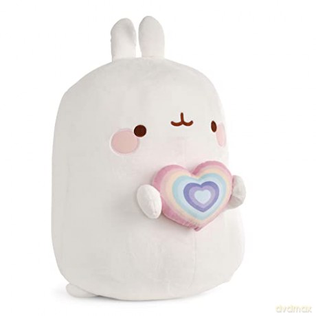 NICI Molang 80 cm rainbow heart