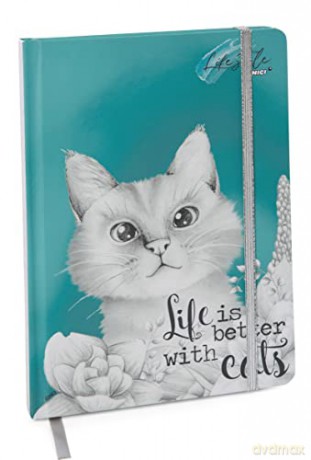 NICI Notebook Kot Meowlina hardcover 15x21,5 cm