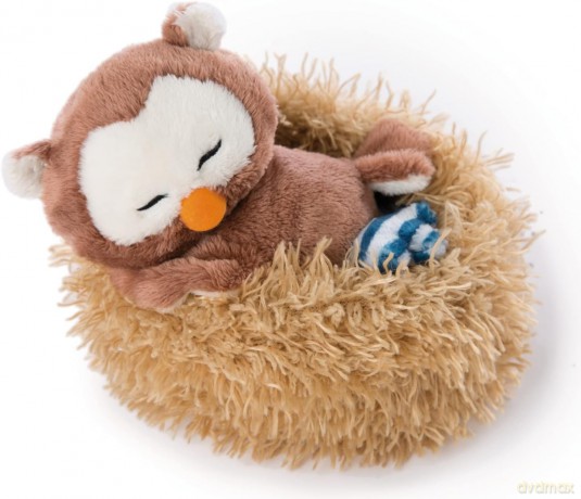 NICI Sowa Oscar 12 cm śpiąca w gnieździe