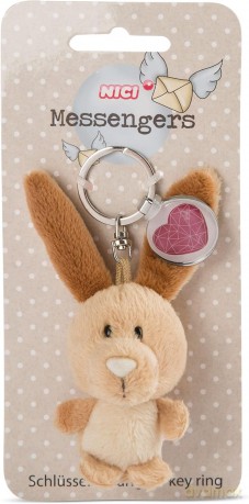 NICI Wieszak/brelok na klucze Królik 7 cm Heart Symbol