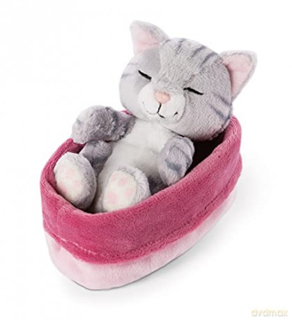 NICI Sleeping Kitties Kot 12 cm grey