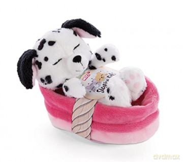 NICI Sleeping Pets puppy Dalmatian 12 cm in basket