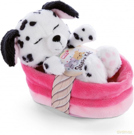 NICI Sleeping Pets puppy Dalmatian 12 cm in basket