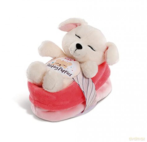 NICI Sleeping Puppies dog 12 cm creme,