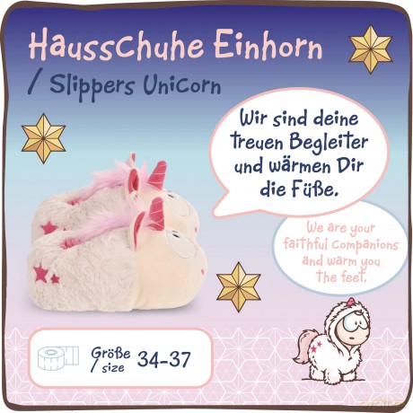 NICI Slippers Jednorożec Theodor snowsuit figurine
