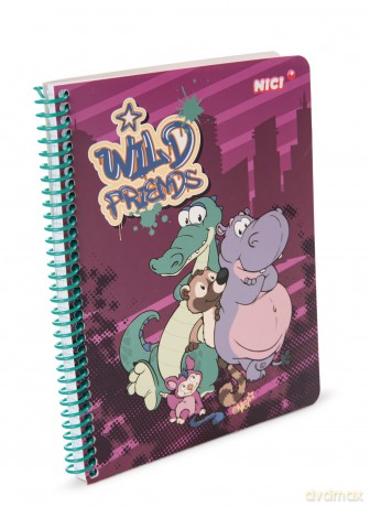 NICI Spiral notebook WF 2022 DIN A5 checkered 80 pages
