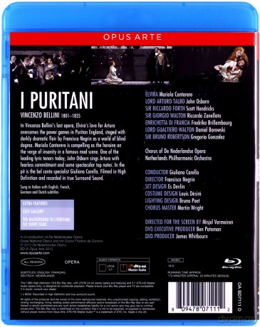 I Puritani: De Nederlandse Opera (Carella) [Blu-Ray]