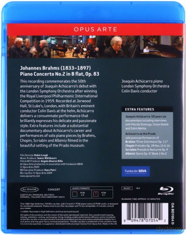 Brahms Piano Concerto No. 2: Achucarro (Davis) [Blu-Ray]