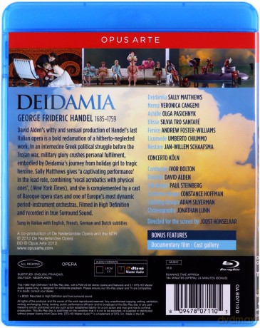 Deidamia: De Nederlandse Opera (Bolton) [Blu-Ray]