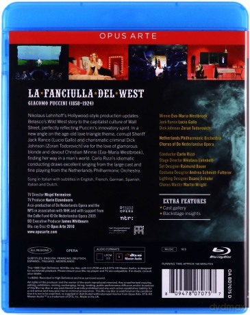 La Fanciulla Del West: Nederlandse Opera (Rizzi) [Blu-Ray]