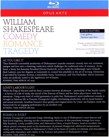 Shakespeare's Globe: Comedy, Romance, Tragedy [Blu-Ray]