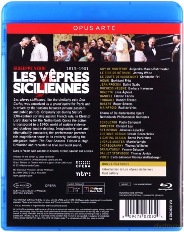 Les V?pres Siciliennes: Koor Van De Nederlandse Opera (Carignani) [Blu-Ray]