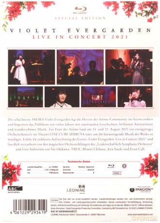 Violet Evergarden: Live in Concert 2021 [Blu-Ray]